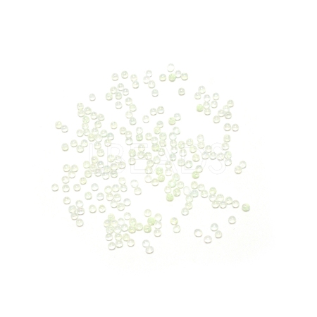 Handmade Luminous Glass Beads GLAA-WH0033-15C-1