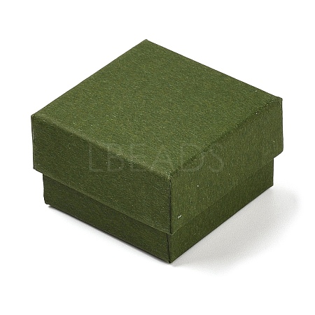 Cardboard Paper Jewelry Storage Boxes with Sponge CON-P023-01A-01-1