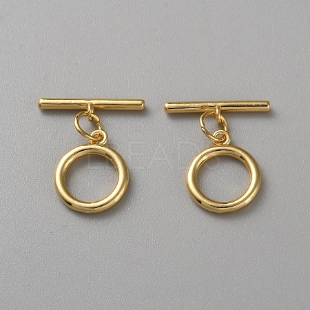 Brass Toggle Clasps FIND-WH0148-046-1