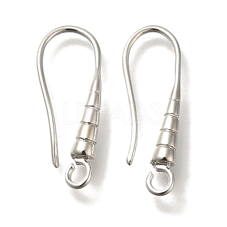 Brass Earring Hooks KK-H502-13S-1
