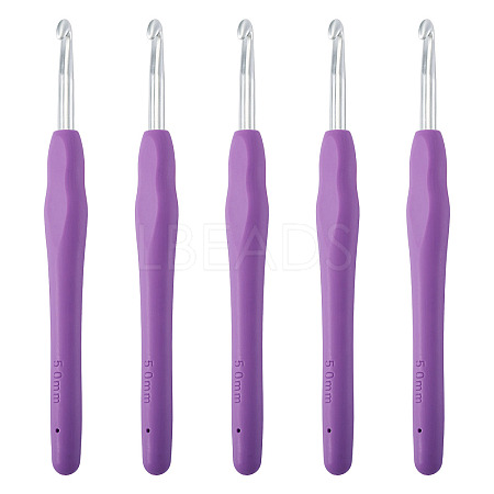 TPR Handle Aluminum Crochet Hook Needles TOOL-TA0001-13A-1