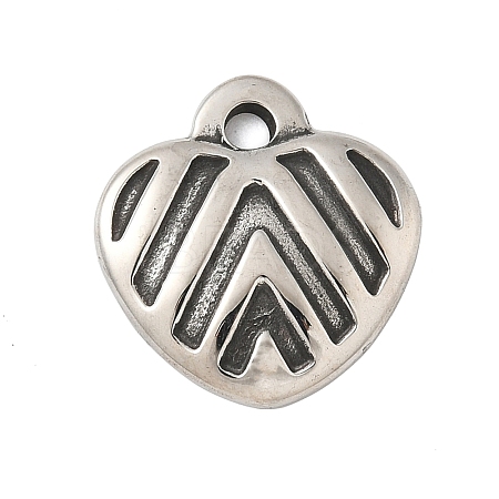 304 Stainless Steel Tibetan Style Pendants STAS-S185-08AS-B-1