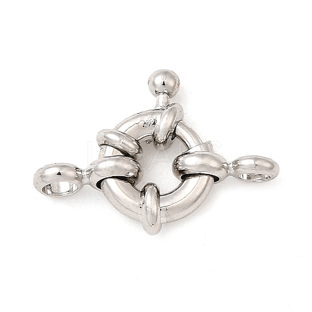 Brass Spring Ring Clasps KK-D407-01P-A-1