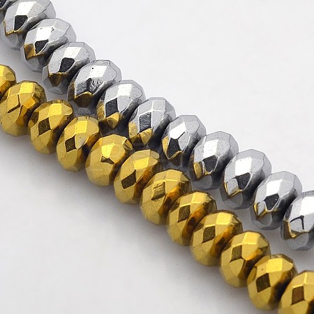 Electroplate Non-magnetic Synthetic Hematite Beads Strands G-J208A-M-1