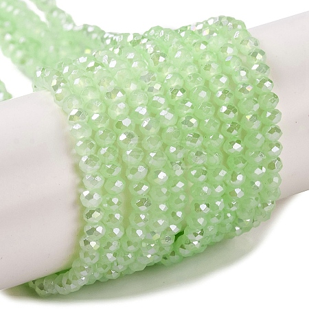 Baking Electroplate Glass Beads Strands DGLA-A039-J4mm-B10-1