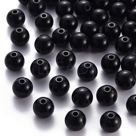 Opaque Acrylic Beads X-MACR-S370-C10mm-S002-1