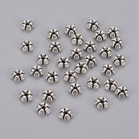 Tibetan Silver Spacer Beads X-AC0752-1