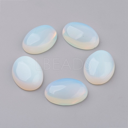 Opalite Flat Back Cabochons G-G741-22x30mm-22-1