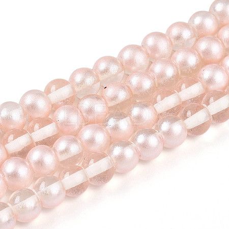 Baking Paint Transparent Glass Beads X1-DGLA-N011-6mm-03-1
