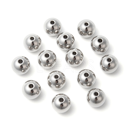 304 Stainless Steel Beads STAS-D052-8mm-P-1