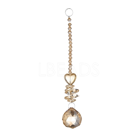 Crystal Teardrop Beaded Wall Hanging Decoration Pendant Decoration LS-HJEW-G019-01A-1
