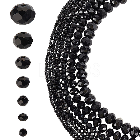 7 Strands 7 Styles  Opaque Solid Color Glass Beads Strands EGLA-GO0001-02C-1