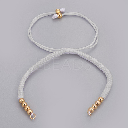 Nylon Cord Braided Bead Bracelets Making BJEW-F360-F19-1