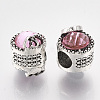 Antique Silver Plated Alloy European Beads MPDL-S067-13-2