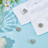 8Pcs Brass Rhinestone Cufflinks KK-ME0003-84S-5