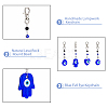 DICOSMETIC 8Pcs 4 Style Handmade Lampwork Evil Eye Pendant Decoration HJEW-DC0001-02-4