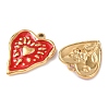 5Pcs 304 Stainless Steel Enamel Pendants STAS-P432-03B-G-2