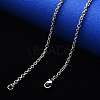 Non-Tarnish 304 Stainless Steel Cable Chain Necklace NJEW-S420-007C-P-1
