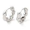 Rack Plating Brass Horn Hoop Earrings for Women EJEW-M228-04P-1