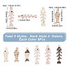 SUNNYCLUE 48Pcs 6 Style Alloy Pendants ENAM-SC0003-29-2