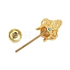 Bodhisattva Shape Brass Screw Peg Bails KK-NH0008-04G-2
