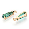 Faceted Glass Pendants GLAA-T010-004-2