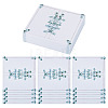 80Pcs Rectangle Paper Table Place Cards AJEW-TA0003-64B-1