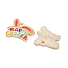 Easter Alloy Enamel Pendants ENAM-I055-01KCG-05-2