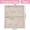 Portale Travel Velvet and PVC Loose Leaf Binder Jewelry Bags AJEW-WH0673-27B-2