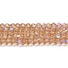 Transparent Electroplate Glass Beads Strands EGLA-A039-T2mm-L12-1