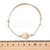 4Pcs 4 Colors Ocean Dyed Synthetic Turquoise Sea Turtle Beaded Adjustable Waxed Polyester Cord Bracelets for Women BJEW-JB14243-02-5
