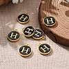 Golden Plated Alloy Charms X-ENAM-S118-02H-5