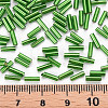 Plated Glass Bugle Beads SEED-S046-01B-27-4