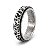 Rotatable Titanium Steel Finger Ring PW-WGB0425-19-1