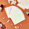 24 Sheets 12 Colors Letter Style Plastic Nail Art Stickers MRMJ-OC0003-21-5