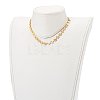 Brass Flat Round Link Chain Necklaces NJEW-JN03361-5