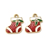 304 Stainless Steel Enamel Pendants STAS-L300-012G-12-1