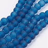 Baking Paint Transparent Glass Bead Strands GLAA-S031-6mm-31-1