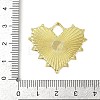 Textured Brass Pendants X-KK-M322-19G-3