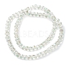 Electroplate Transparent Glass Beads Strands X-EGLA-K015-13C-2