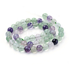 Natural Fluorite Beads Strands G-E112-4mm-18-3