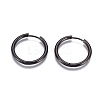 304 Stainless Steel Huggie Hoop Earrings EJEW-G272-01-20mm-B-1