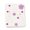 50Pcs Rectangle Paper Flower Print Earring Display Cards X1-CDIS-M008-01C-1