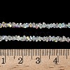 Electroplate Transparent Glass Beads Strands X-EGLA-P061-04C-AB22-4