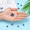 Round Evil Eye Resin Beads RESI-R159-10mm-08-7