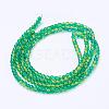 Spray Painted Crackle Glass Beads Strands CCG-Q002-4mm-07-3