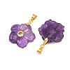 Natural Amethyst Carved Pendants G-A315-01G-03-2