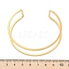 Ion Plating(IP) 304 Stainless Steel Hollow Open Cuff Bangles for Women BJEW-S155-04G-4
