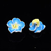 Handmade Polymer Clay 3D Flower Plumeria Beads CLAY-Q192-15mm-05-6