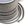 11M Polyester Braided Cord with Cotton Core & Metallic Thread OCOR-Z006-01-31-3